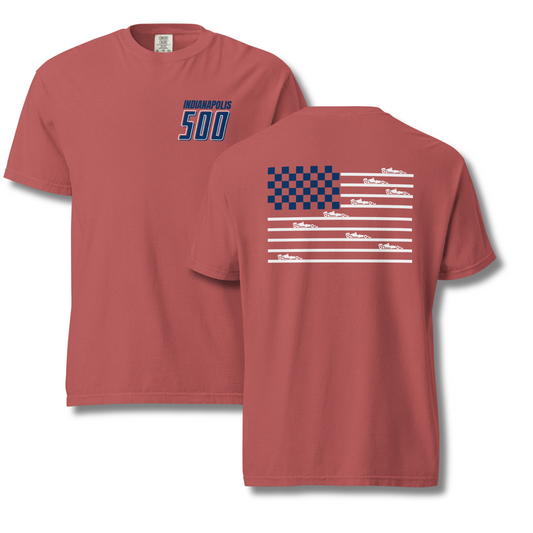 Indy Car Flag T-Shirt (Red)