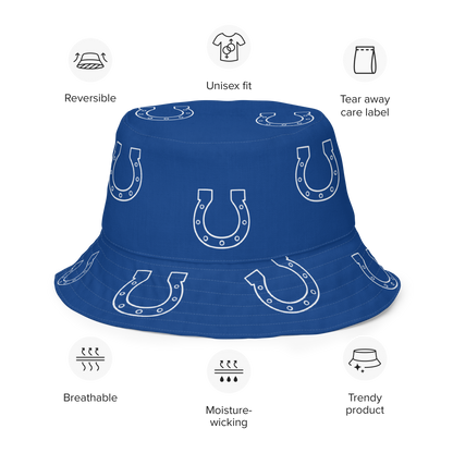 Indianapolis Colts Horseshoe Reversible Bucket Hat