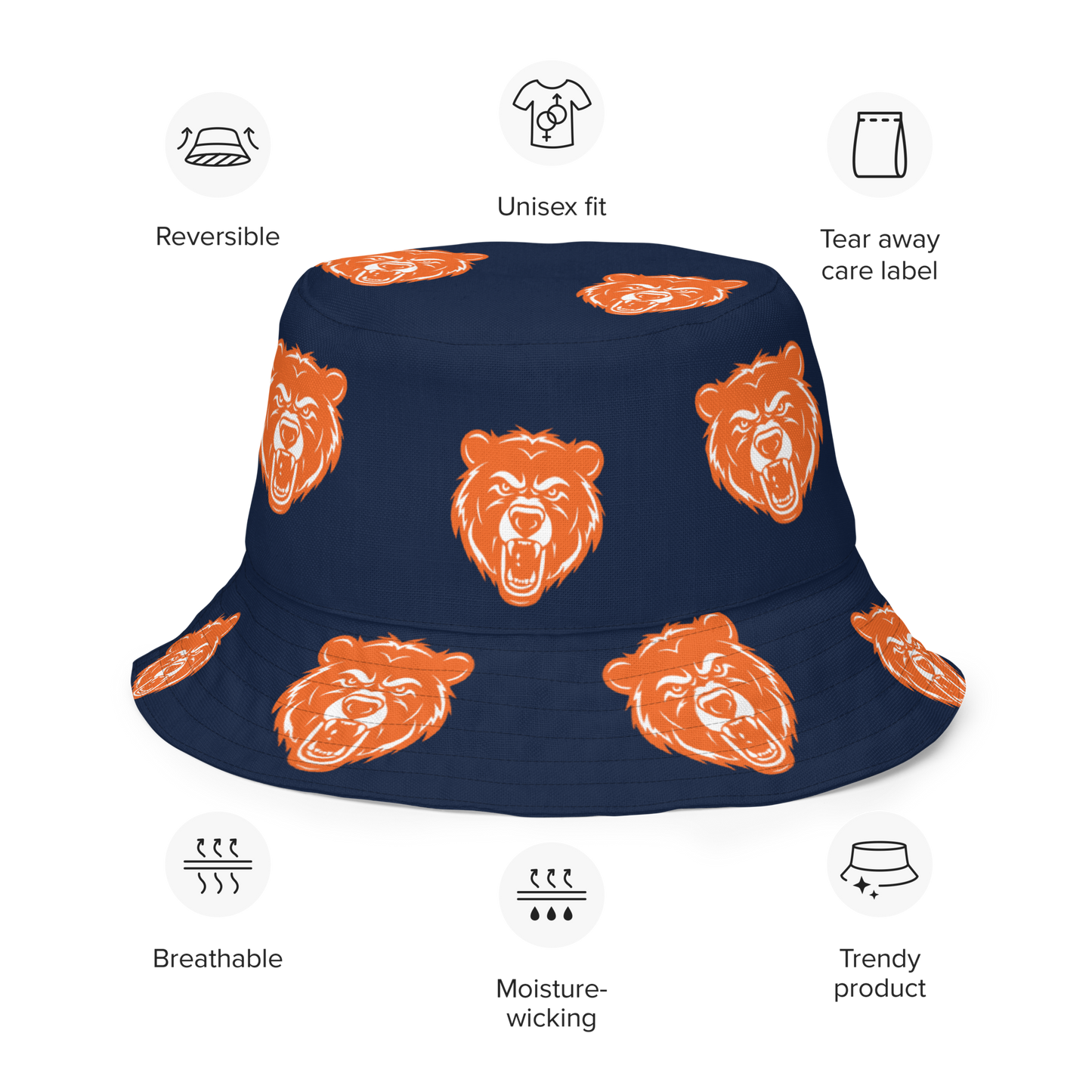 Chicago Bears Reversible Bucket Hat