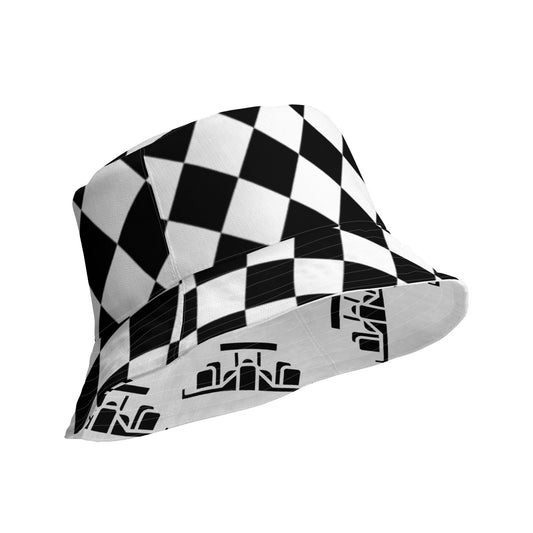 Racing Reversible Bucket Hat (White)