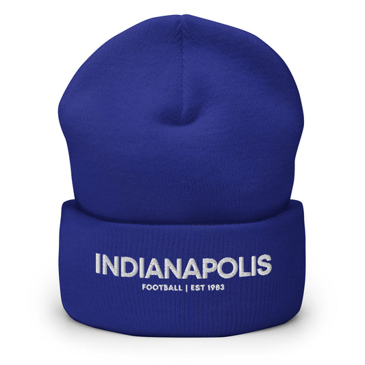 Indianapolis Football Embroidered Cuffed Beanie