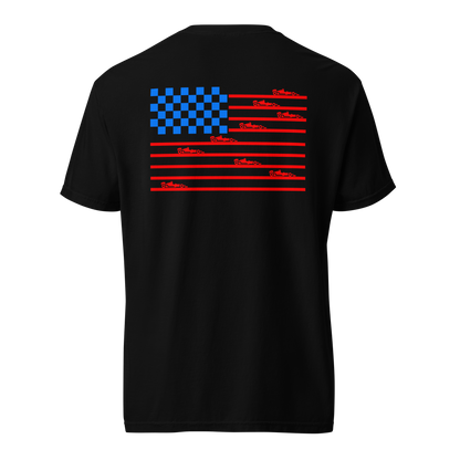 Indy Car Flag T-Shirt (Neon)